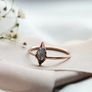 Basic salt'n'pepper diamond ring WILMA Thumbnail