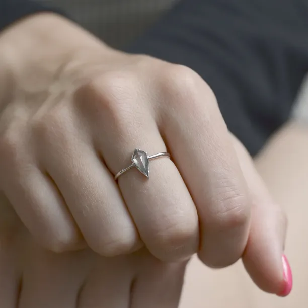 Basic salt'n'pepper diamond ring WILMA Image