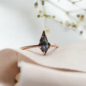 Basic salt'n'pepper diamond ring WILMA Thumbnail