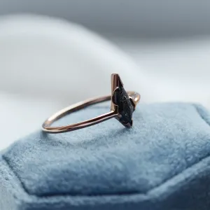 Basic salt'n'pepper diamond ring WILMA Thumbnail