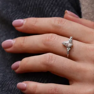 Unusual diamond engagement ring ARNALDO