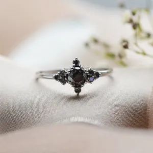 Gold salt'n'pepper diamond ring in vintage style FORTUNATO Thumbnail
