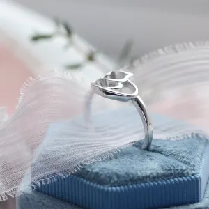 Silver cat ring PUSHEEN Thumbnail