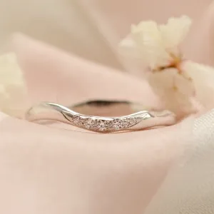 Gold organic ring with diamonds ISOLA Thumbnail