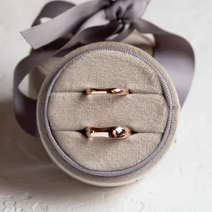 Irregular wedding bands in solid gold RUFFLE Thumbnail