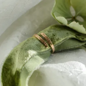 Gold spiral ring with kids names MATTEO Thumbnail