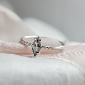 Engagement kite salt'n'pepper diamond ring GIANETTA Thumbnail