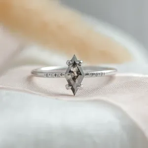 Engagement kite salt'n'pepper diamond ring GIANETTA Thumbnail