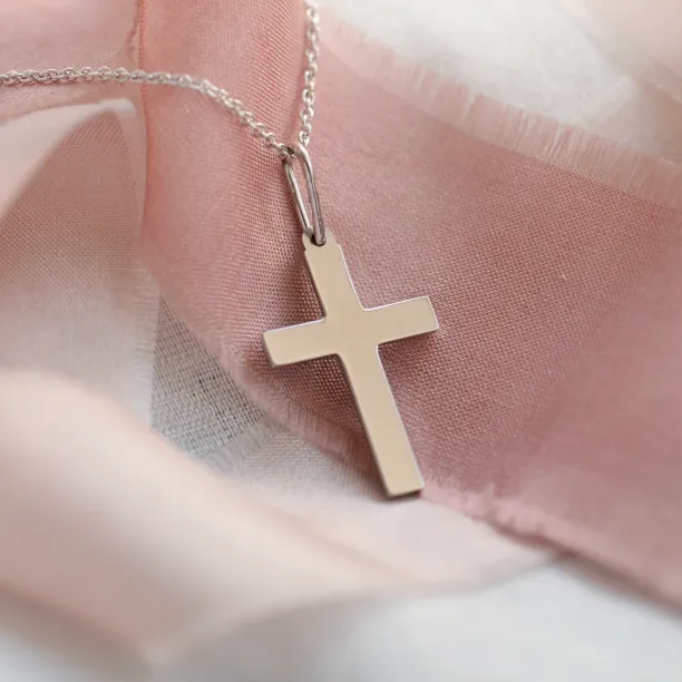 Zlatý přívěsek ve tvaru kříže MARIA Image