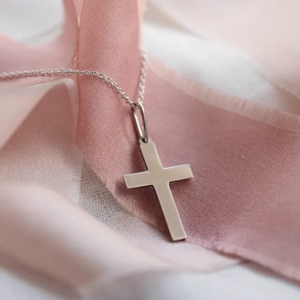 Zlatý přívěsek ve tvaru kříže MARIA Image