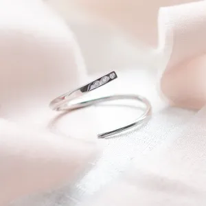 Zlatý spirálovitý prsten s diamanty CHIARA Thumbnail