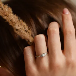 Gold engagement ring with diamonds MONYS Thumbnail