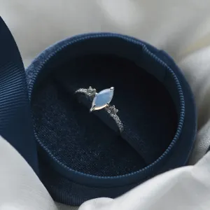 Diamond ring with moonstone and moss agate MAEBH Thumbnail