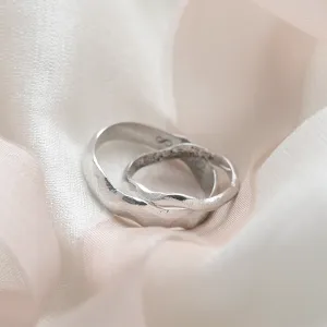 Atypical wedding bands with a rounded surface ORGANICA Thumbnail