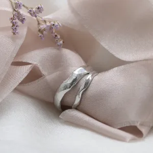 Atypical wedding bands with a rounded surface ORGANICA Thumbnail