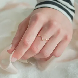 Gold mountain minimalist ring ALPINE Thumbnail