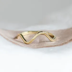 Gold mountain minimalist ring ALPINE Thumbnail
