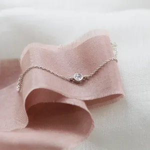 Gold bracelet with salt and pepper diamond XSANA Thumbnail