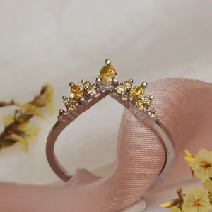 Zlatý prsten s fancy žlutými diamanty FIERIA