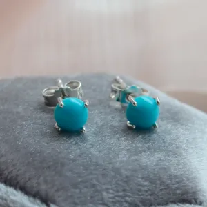 Gold earrings with turquoises FELI Thumbnail