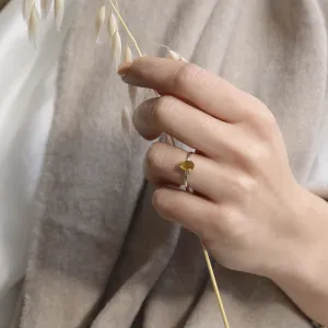 Gold ring with peridot BERTA Thumbnail