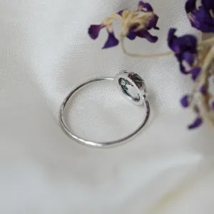 Gold ring with moss agate HILL Thumbnail