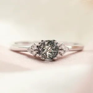 Prsten ze zlata s quartz drahokamem a diamanty MONNY