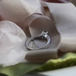 Gold ring with rutile quartz in a Victorian style STAI Thumbnail