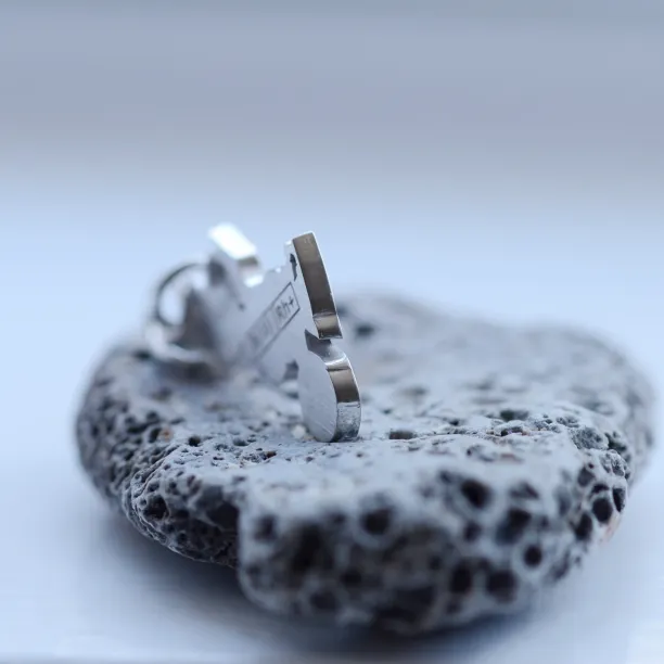 Men’s silver keychain with engraving SERI Image