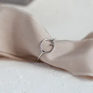 Zlatý minimalistický prsten s diamantem salt and pepper MERIDA Thumbnail