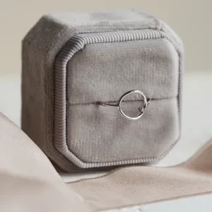 Zlatý minimalistický prsten s diamantem salt and pepper MERIDA Thumbnail
