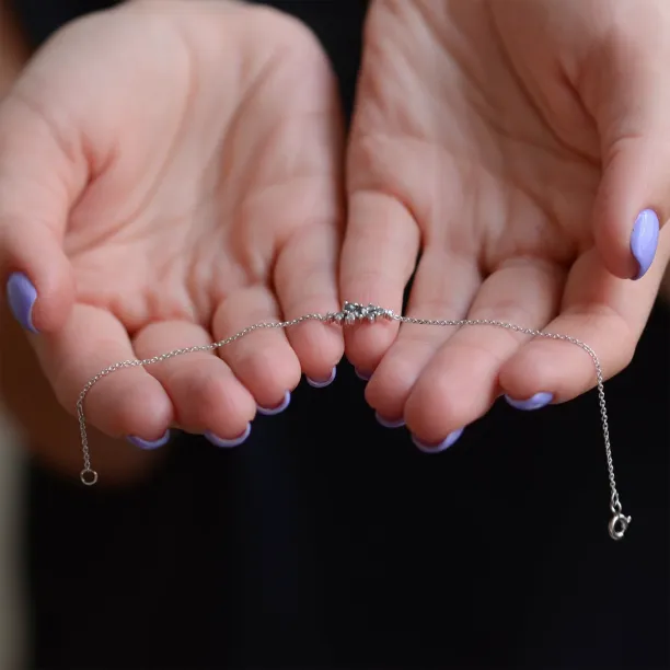 Zlatý náramek osazený salt and pepper diamanty CLARE Image