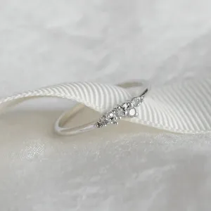 Zlatý minimalistický prstýnek s diamanty salt and pepper CLUSTER Thumbnail