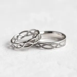 Matching wedding rings with ornament LESI Thumbnail