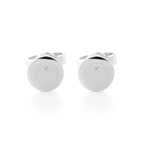 VIOLY gold and diamonds stud earrings for everyday life Image