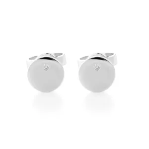 VIOLY gold and diamonds stud earrings for everyday life Thumbnail