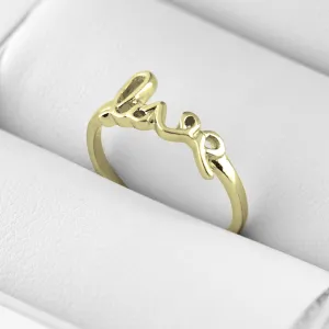 Gold ring with love ASKOY Thumbnail
