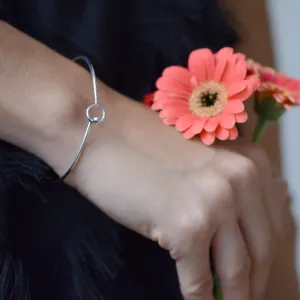 Solid gold open cuff bracelet FARET Thumbnail