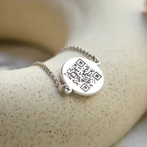 Personalised gold bracelet with QR-code ALEXA Thumbnail
