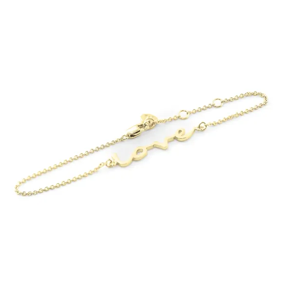 Gold bracelet with custom inscription Hamna Image