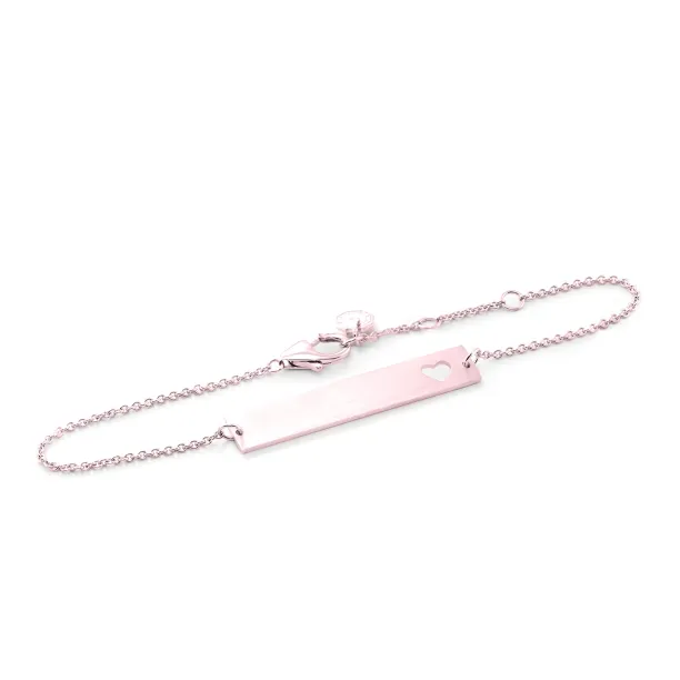 Minimalistický náramek se srdcem a libovolným gravírem Renma Image