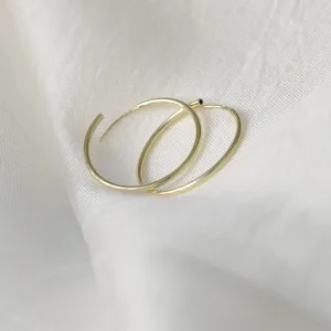 Zlaté kruhové náušnice MOZZA Thumbnail