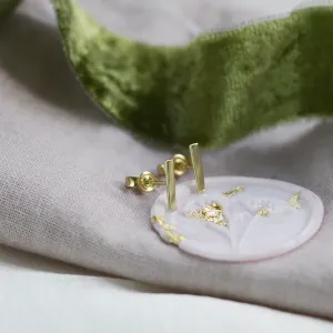 Minimalistic gold earrings MINI Thumbnail