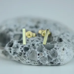Minimalistic gold earrings MINI Thumbnail