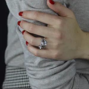 Silver ring with zirkon GINA Thumbnail