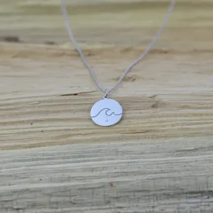 Silver pendant with a diamond SURF Thumbnail