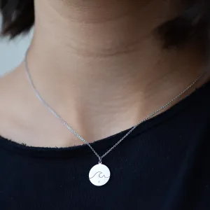 Gold pendant with a diamond SURF Thumbnail