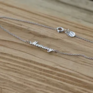 Personalised silver bracelet with name BEA Thumbnail