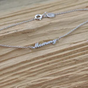 Personalised silver bracelet with name BEA Thumbnail