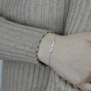 Silver bracelet with diamond TRISH Thumbnail